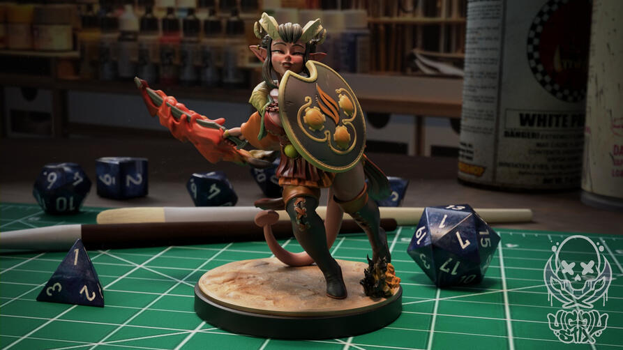 Tiefling Fire Dancer